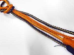 正絹　撚り房　手組帯締め